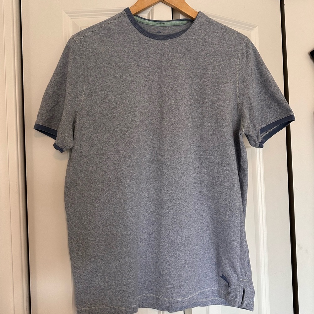 Tommy Bahama t-shirt. Size medium. EUC. Dusty-blue color.
